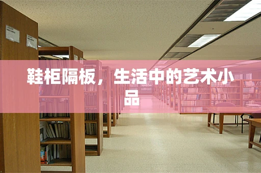 鞋柜隔板，生活中的艺术小品