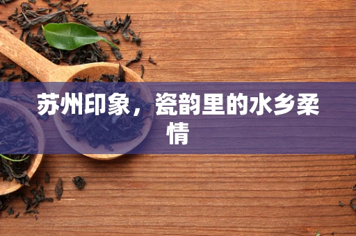 苏州印象，瓷韵里的水乡柔情