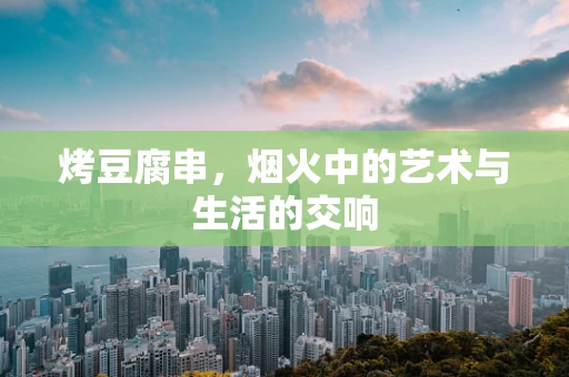 烤豆腐串，烟火中的艺术与生活的交响