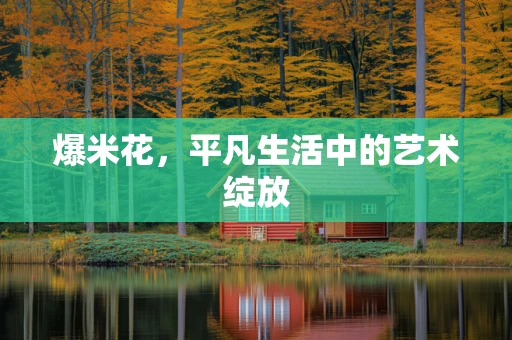 爆米花，平凡生活中的艺术绽放