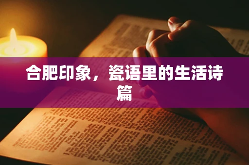 合肥印象，瓷语里的生活诗篇