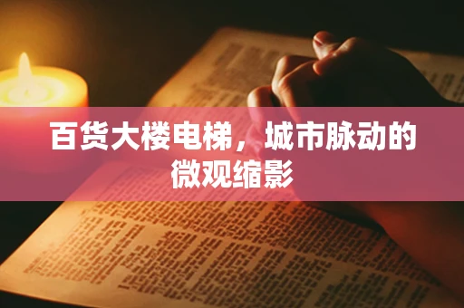 百货大楼电梯，城市脉动的微观缩影