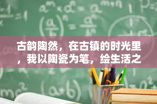 古韵陶然，在古镇的时光里，我以陶瓷为笔，绘生活之色