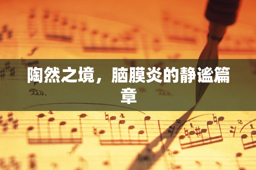 陶然之境，脑膜炎的静谧篇章