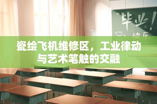 瓷绘飞机维修区，工业律动与艺术笔触的交融