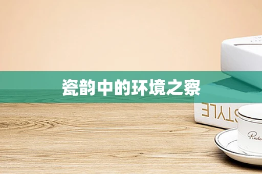 瓷韵中的环境之察