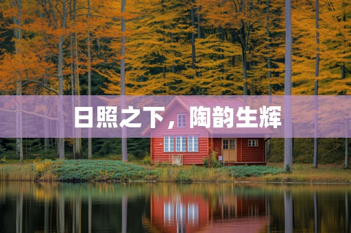 日照之下，陶韵生辉