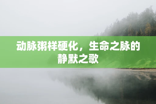 动脉粥样硬化，生命之脉的静默之歌