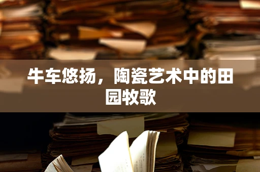 牛车悠扬，陶瓷艺术中的田园牧歌