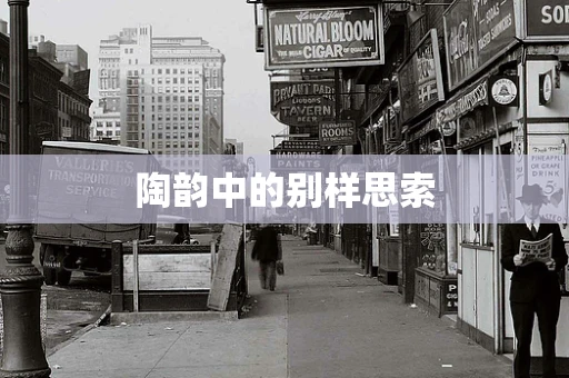 陶韵中的别样思索