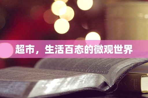 超市，生活百态的微观世界