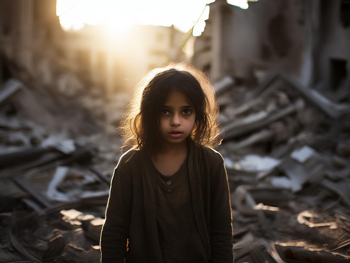废墟中的光芒，巴勒斯坦女孩的颤抖与希望