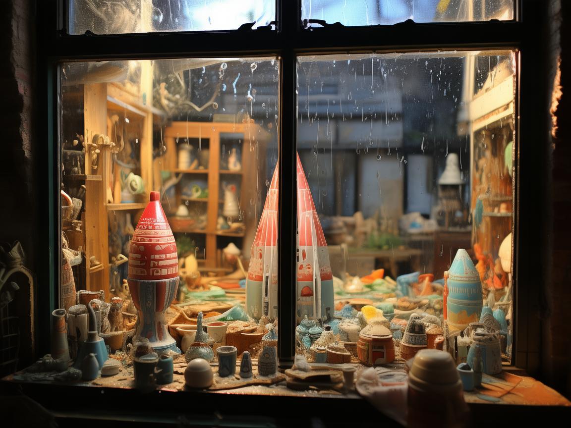 雨中观火箭，陶瓷艺术家的生活片段